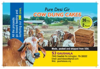Cow Dung Cakes-2lb(Approx.)